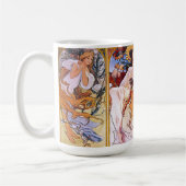 Alphonso Mucha Illustrationen auf einer Tasse (Links)