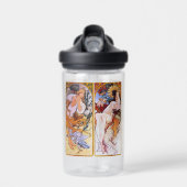 Alphonso Mucha Illustrationen auf Trinkflasche (Vorne)