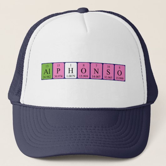 Alphonso-Periodenname Truckerkappe (Vorderseite)