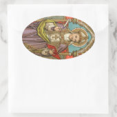 Alphonsus Liguori (VVP 005) Ovaler Aufkleber (Tasche)