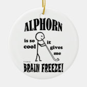 Alphorn, Brain Freeze Keramik Ornament (Vorne)