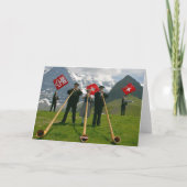 Alphorn-Jubiläumskarte Karte (Rückseite)