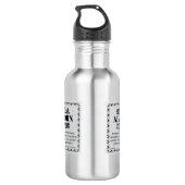 Alphorn-Lizenz Edelstahlflasche (Rückseite)