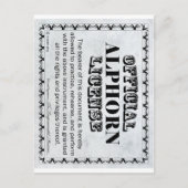 Alphorn-Lizenz Postkarte (Vorderseite)