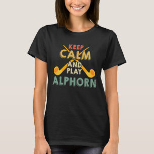 Alphorn-Musikinstrument in der Schweiz Alpen T-Shirt