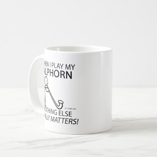 Alphorn Nichts Wichtiges Kaffeetasse (Vorderseite Links)
