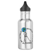 Alphorn - Weltumdrehungen Edelstahlflasche (Links)