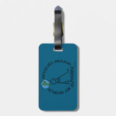 Alphorn World-Revolves Gepäckanhänger (Rückseite vertikal)