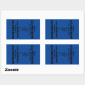 Alphorns-Sticker Rechteckiger Aufkleber (Blatt)