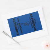 Alphorns-Sticker Rechteckiger Aufkleber (Umschlag)