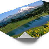 Alpin Landschaftlich, Washington Poster (Ecke)