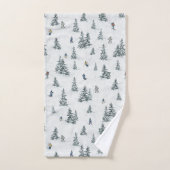 Alpin Ski und Hidden Yetis - Abfahrt Skifahren Badhandtuch Set (Handtuch)