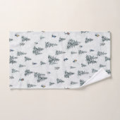 Alpin Ski und Hidden Yetis - Abfahrt Skifahren Badhandtuch Set (Handtuch)