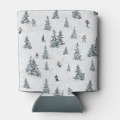 Alpin Ski und Hidden Yetis - Abfahrt Skifahren Dosenkühler (Rückseite)