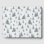 Alpin Ski und Hidden Yetis - Abfahrt Skifahren Gästebuch (Rückseite)