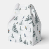 Alpin Ski und Hidden Yetis - Abfahrt Skifahren Geschenkschachtel (Rückseite)