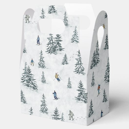 Alpin Ski und Hidden Yetis - Abfahrt Skifahren Geschenkschachtel (Geöffnet)