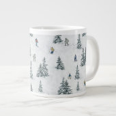 Alpin Ski und Hidden Yetis - Abfahrt Skifahren Jumbo-Tasse (Vorderseite Rechts)