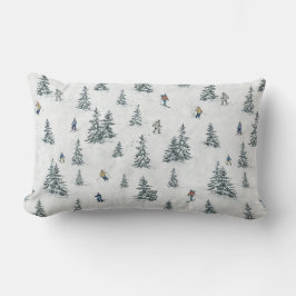 Alpin Ski und Hidden Yetis - Abfahrt Skifahren Lendenkissen