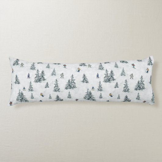 Alpin Ski und Hidden Yetis - Abfahrt Skifahren Seitenschläferkissen (Vorderseite)