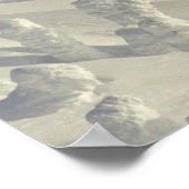 Alpin-Skier in dicken Schneegeistern im Big Poster (Ecke)