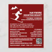Alpin-Skier, Ski/Snowboarden Unterricht/Klasse Flyer (Vorne)