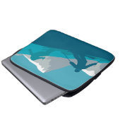 Alpin Skifahren Laptopschutzhülle (Vorne Knopf)