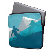 Alpin Skifahren Laptopschutzhülle (Vorderseite Links)