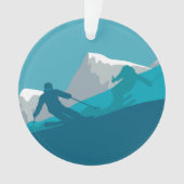 Alpin Skifahren Ornament (Vorderseite)