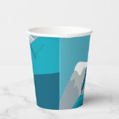 Alpin Skifahren Pappbecher (Rechts)