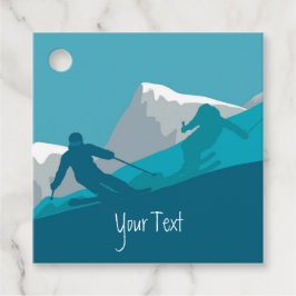 Alpin Skifahren Personalisiert Geschenkanhänger