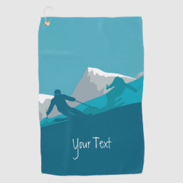 Alpin Skifahren Personalisiert Golfhandtuch