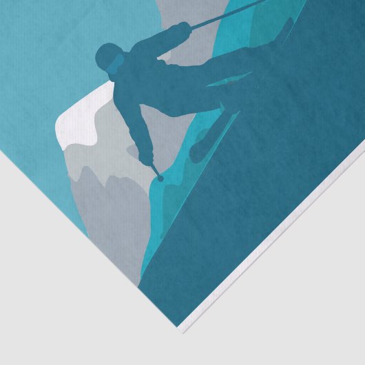 Alpin Skifahren Seidenpapier (Ausschnitt)