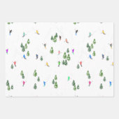 Alpin Skifahren | Skiurlauber Winter Geschenkpapier Set (Vorderseite 2)