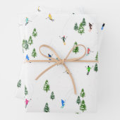 Alpin Skifahren | Skiurlauber Winter Geschenkpapier Set (Beispiel)