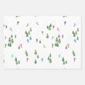 Alpin Skifahren | Skiurlauber Winter Geschenkpapier Set (Vorderseite)