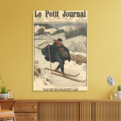 Alpinaufseher mit Ski Leinwanddruck (Insitu (Wohnzimmer))