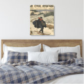 Alpinaufseher mit Ski Leinwanddruck (Insitu (Schlafzimmer))