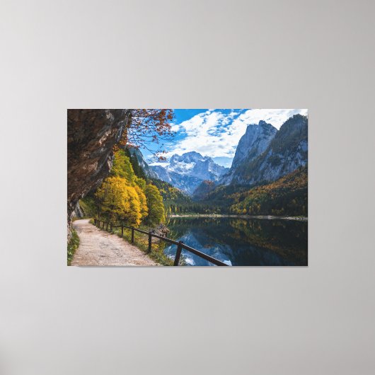 Alpinberg Gosauseen See Österreich Leinwanddruck (Vorderseite)