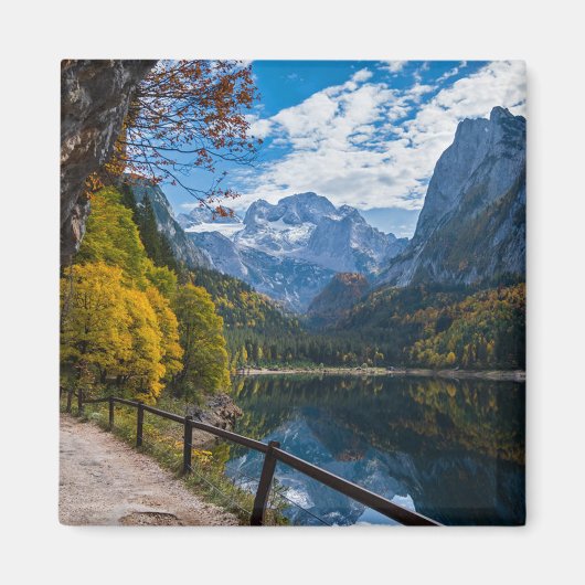 Alpinberg Gosauseen See Österreich Magnet (Vorne)