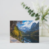 Alpinberg Gosauseen See Österreich Postkarte (Stehend Vorderseite)