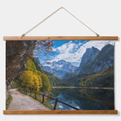 Alpinberg Gosauseen See Österreich Wandteppich Mit Holzrahmen (Vorne)