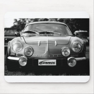 Alpine A110 in black and white Mousepad
