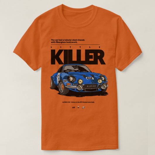Alpine A110 Little Killer T-Shirt (Design vorne)