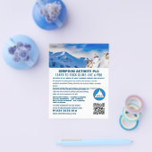 Alpine Bergwelt, Wandern und Klettern Advert Flyer (Einzeln)