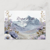 Alpine Bloom Serenity Windelverlosung Begleitkarte (Vorderseite)