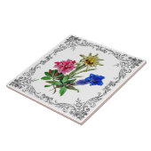 Alpine Blumen Fliese (Seite)