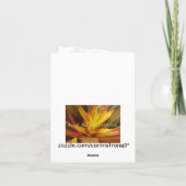 Alpine Blumen-Gruß-Karte Dankeskarte (Rückseite)