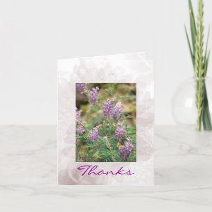 Alpine Blumen-Gruß-Karte Dankeskarte