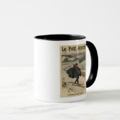 Alpine Briefträger, die Ski verwenden Tasse (VorderseiteRechts)